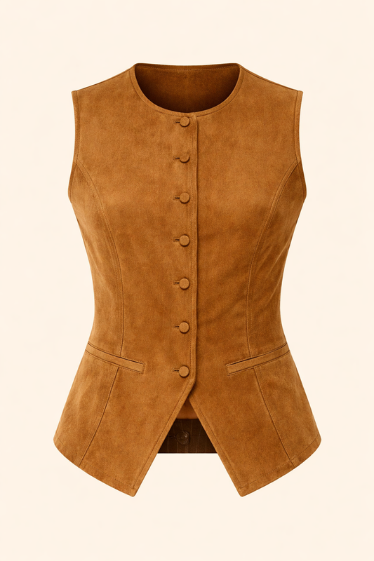 Brown riding waistcoat