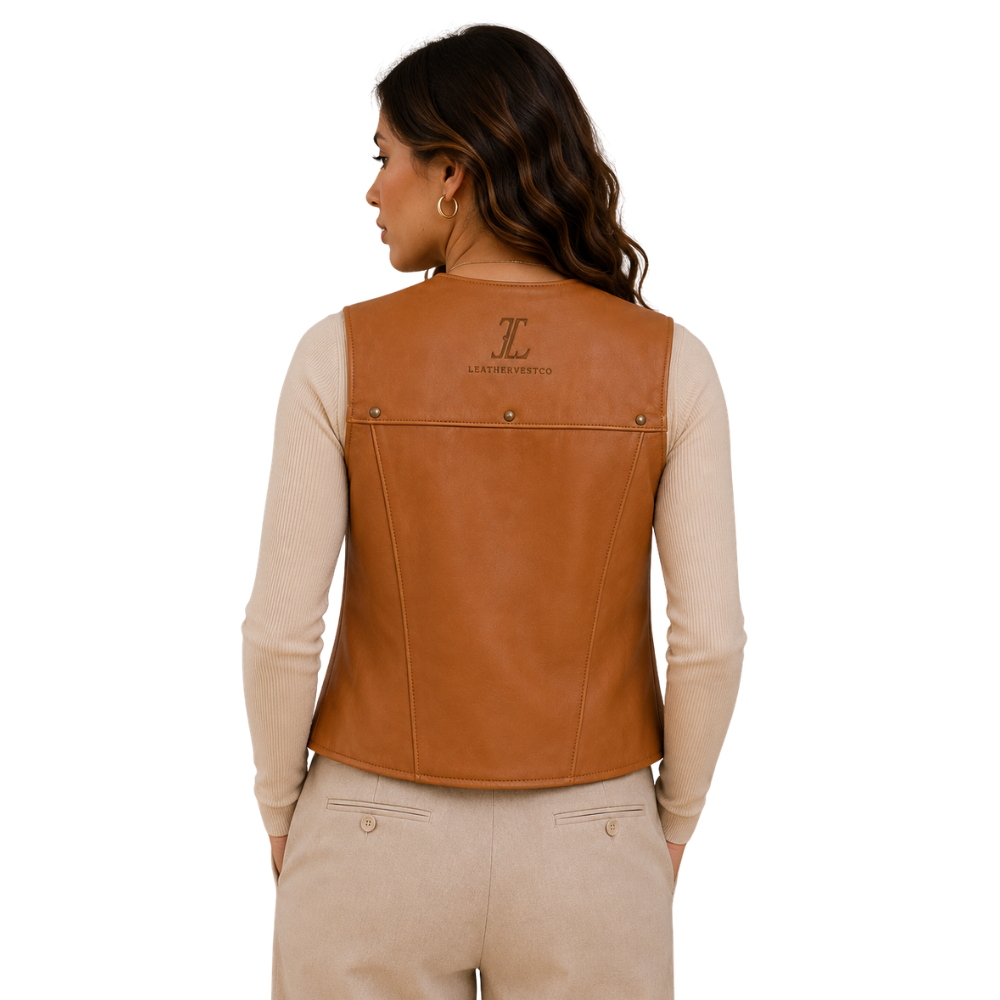 Classic western cowgirl waistcoat for women