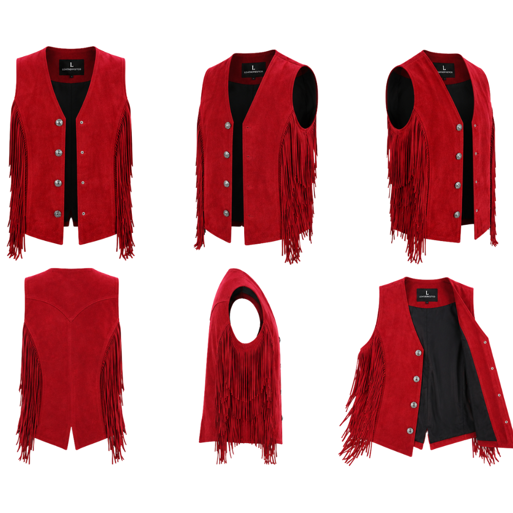 Festival-ready western fringe vest
