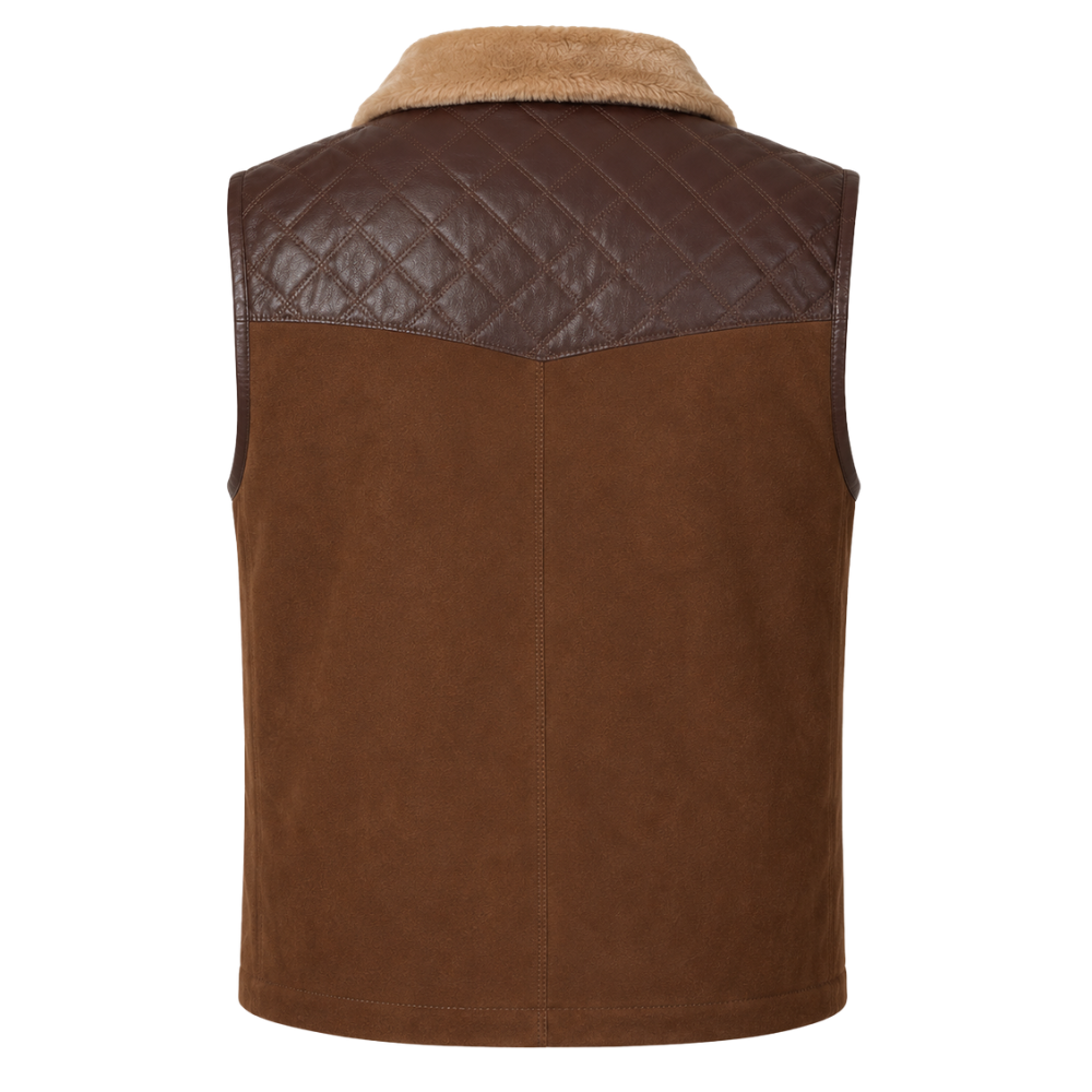 Men’s sleeveless western winter waistcoat