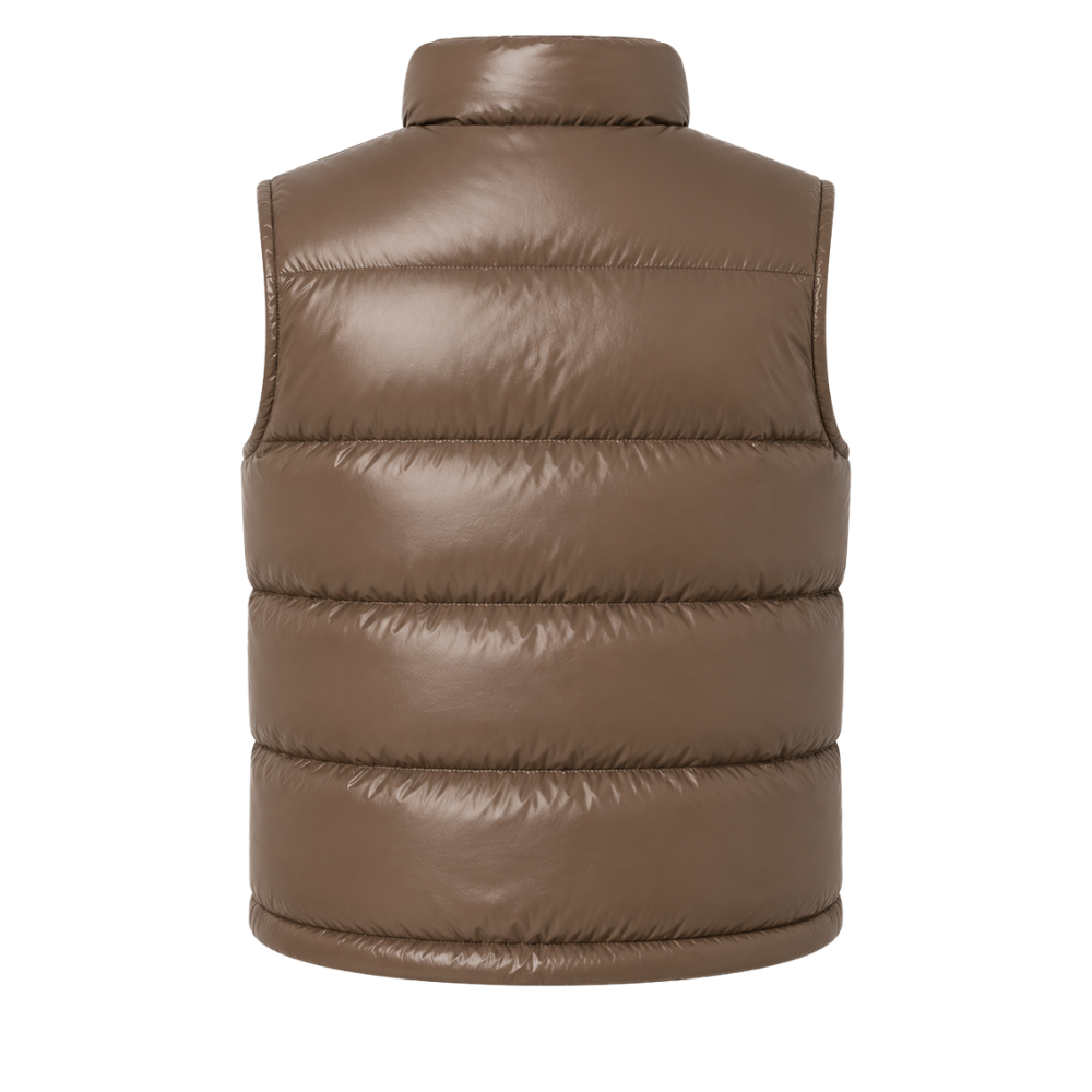 Women's insulated quilted vest for cold weather layering